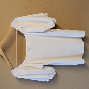 Grace & Lace Sweet Ribbed Top in White